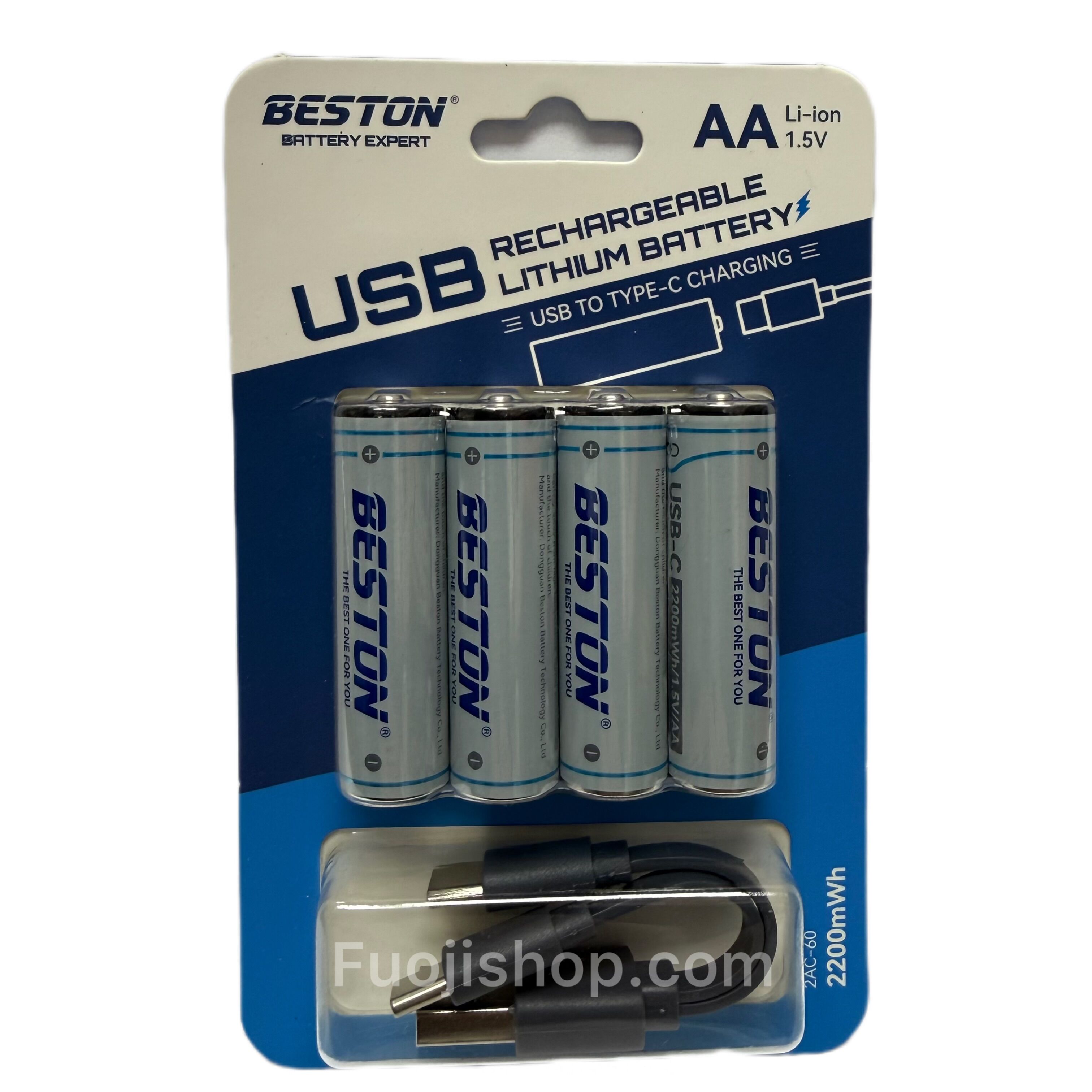 باتری قلمی تایپ سی بستون 4 تایی